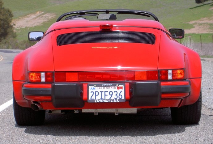 1989 Porsche Speedster Exterior Guards Red Interior Black Leather 