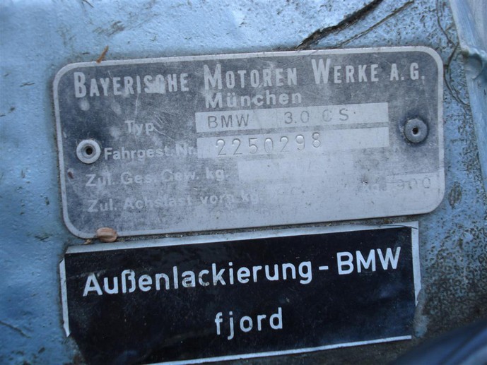1972 BMW 3.0 CS for sale