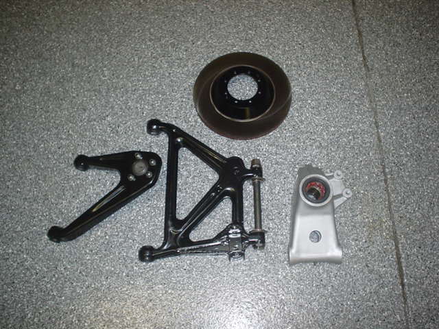 left front suspension