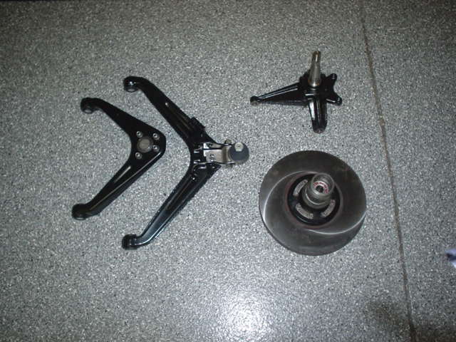 left front suspension