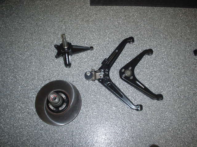 left front suspension