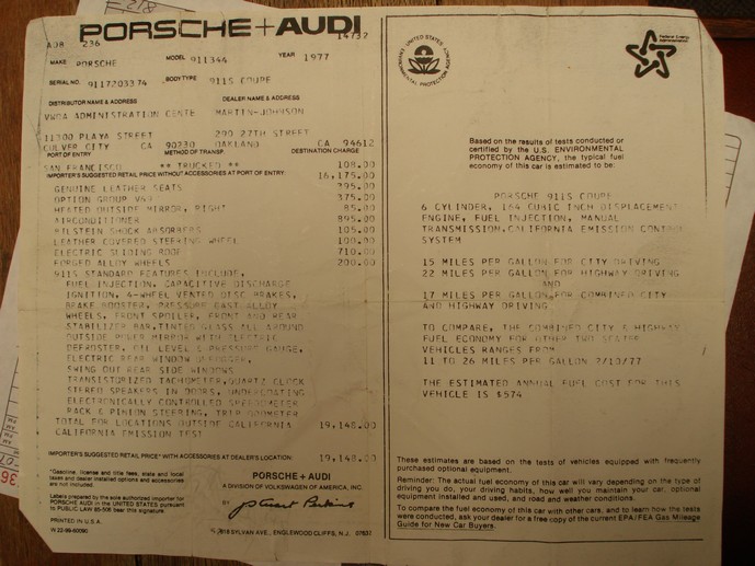 1977 Porsche 911S Coupe for sale