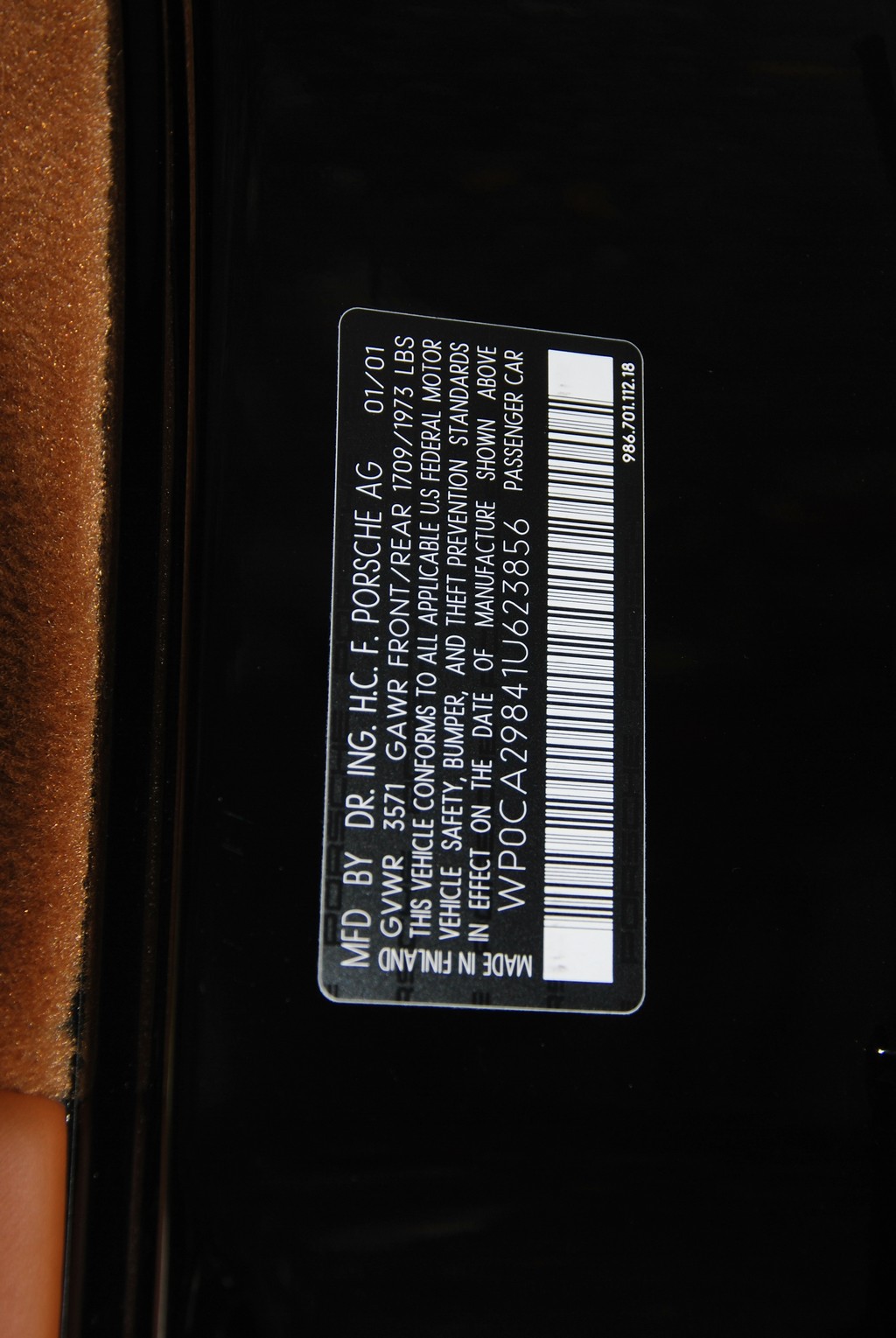 2001 Porsche Boxster Tiptronic for sale